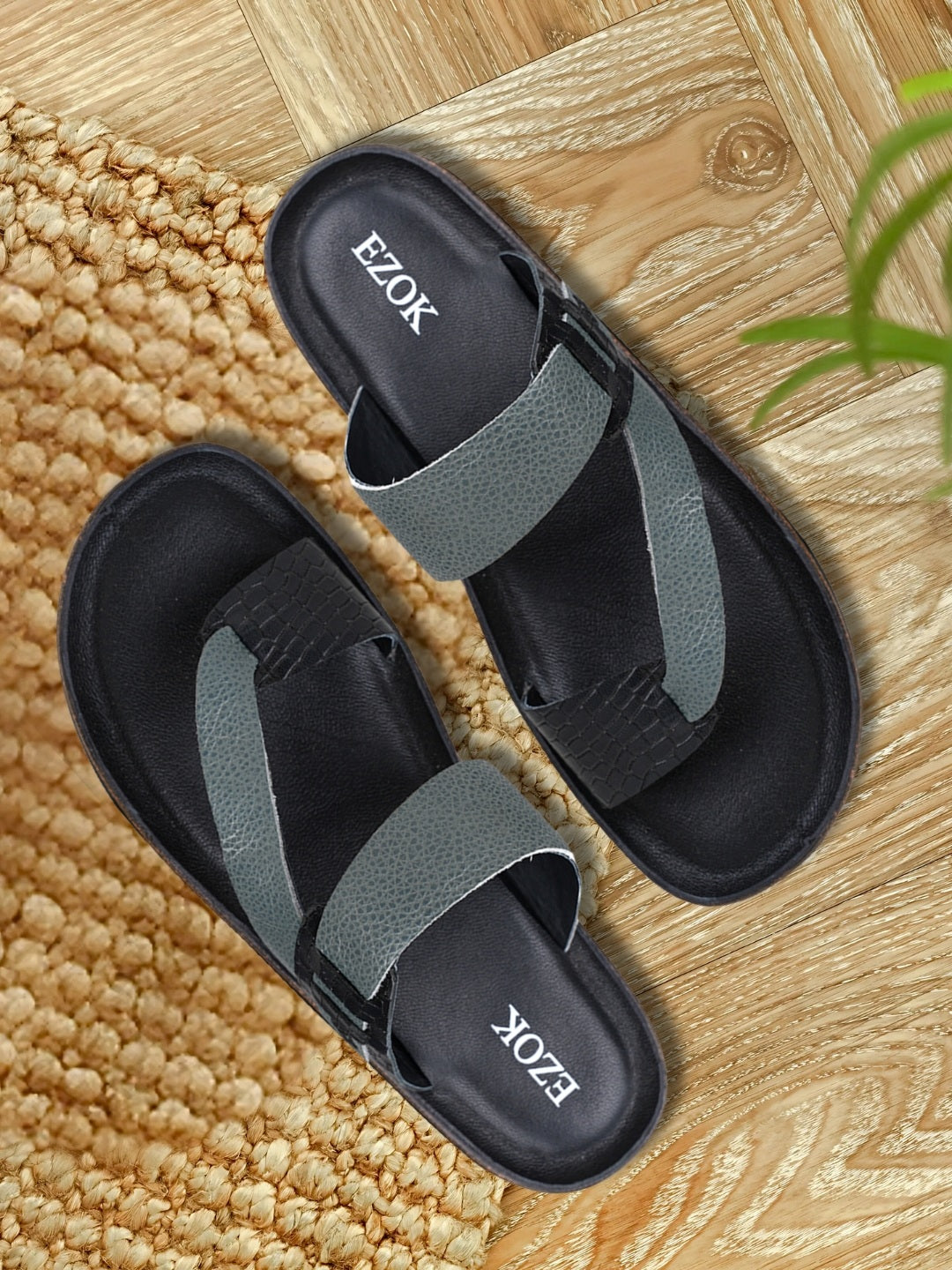 Ezok Men's Genuine Leather Sandals Comfortable, Stylish, and Durable Footwear for Summer